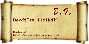 Darázs Ildikó névjegykártya