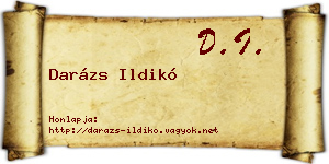 Darázs Ildikó névjegykártya